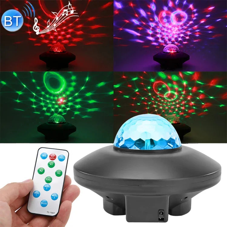 Projetor Laser Estelar Bluetooth 10W com Efeito de Ondas de Água