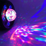 Luz PAR LED Bola Mágica Rotativa Colorida 11W 5 LEDs