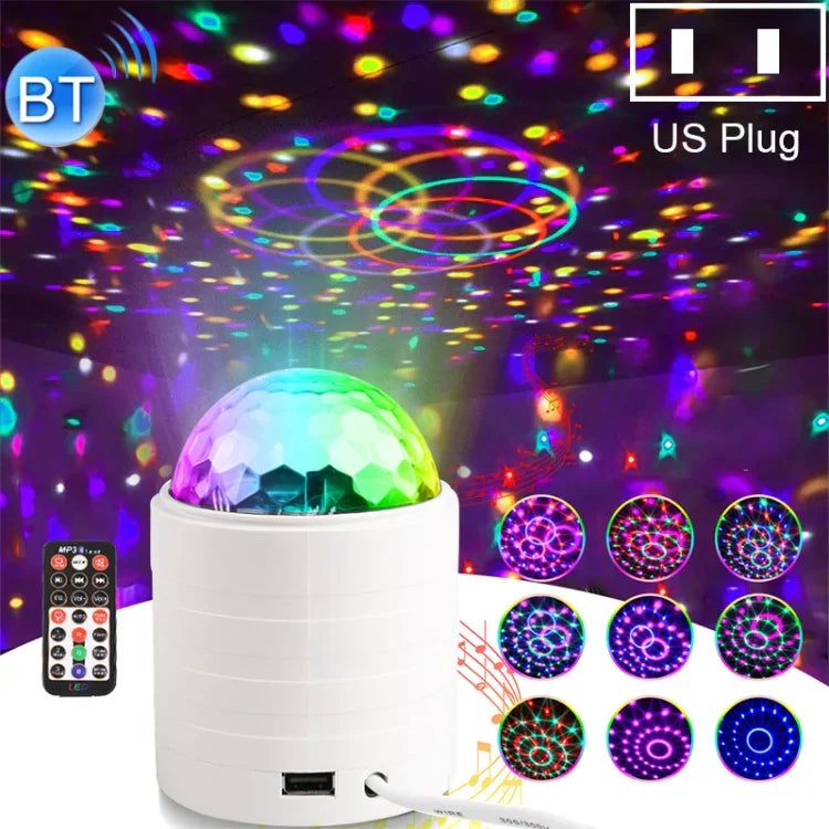 Luz de Palco Bola Mágica de Cristal Bluetooth com Controlo Remoto, Ficha EUA (Branco), PRC0573BEU, PRC0573BUS, PRC0573WEU, PRC0573WUS