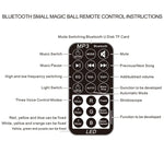 Luz de Palco Bola Mágica de Cristal Bluetooth com Controlo Remoto, Ficha EUA (Branco), PRC0573BEU, PRC0573BUS, PRC0573WEU, PRC0573WUS