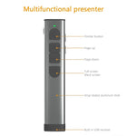 Doosl Dsit038 Apresentador Sem Fios 2.4GHz PowerPoint Clicker Controlo Remoto com Apontador Laser Verde, Distância de Controlo: 100m, Apontador Laser Verde