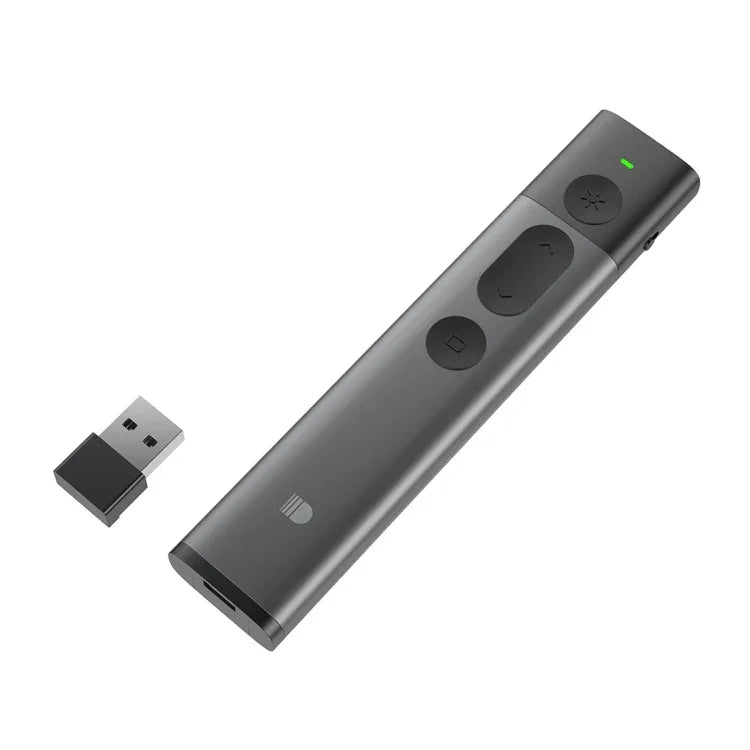 DOOSL DSIT036 Apontador Laser Vermelho Apresentador Sem Fios 2.4GHz PowerPoint Clicker, Laser Vermelho