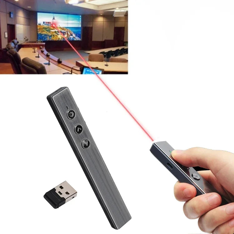 PR-20 Apresentador Sem Fios PowerPoint PPT Clicker Caneta de Controlo Remoto com Apontador Laser e Função Air Mouse, Caneta Flip com Apontador Laser