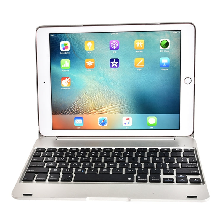 F19B para iPad 9.7 (2017/2018) & iPad Air & Air 2 & iPad Pro 9.7 & Novo iPad 9.7 polegadas (2017) Capa para Tablet Ultra-fina em ABS com Flip Horizontal + Teclado Bluetooth