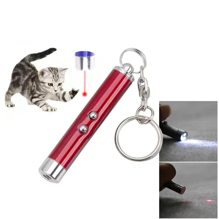 Caneta Laser LED Vermelho para Gatos Divertida e Elegante