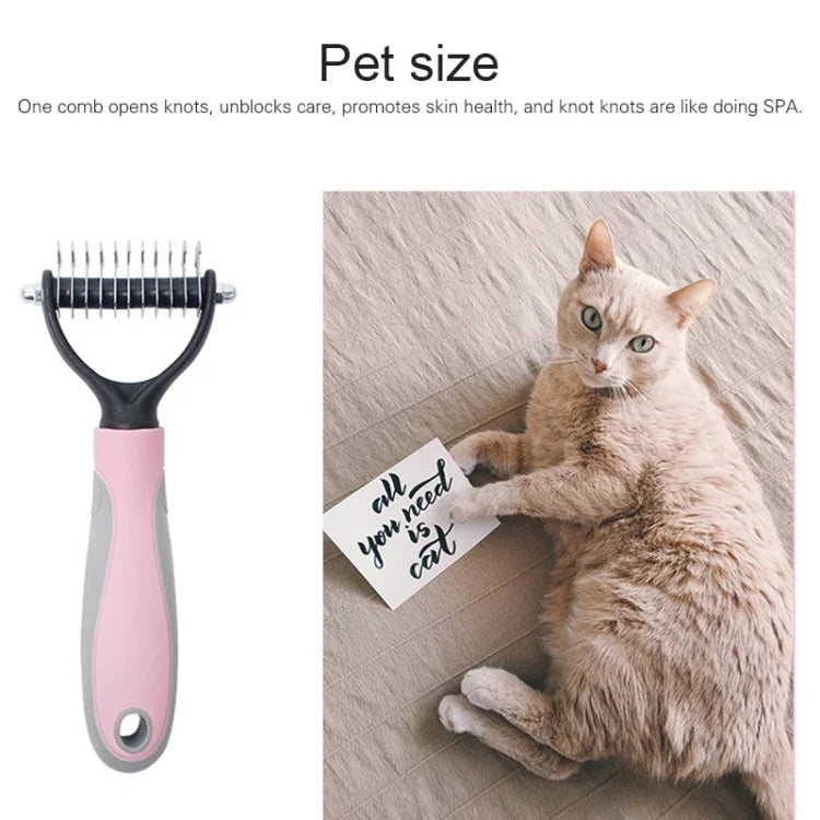 Pente para Animais Suprimentos de Limpeza de Beleza Pente para Cães em Aço Inoxidável, Tamanho: 18x7cm, Tamanho: 18x7cm
