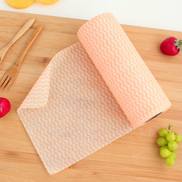 50 Folhas de Toalhas Descartáveis Não Tecido para Lavagem, Pano de Prato, Vermelho, Laranja, Azul
