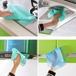 50 Sheets Non-Woven Disposable Washing Towels Dishcloth, Orange, Blue, Red