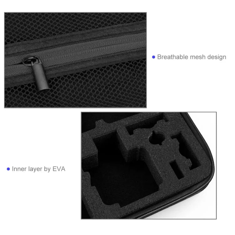 Estojo Impermeável de Transporte e Viagem PULUZ para Acessórios de GoPro, Insta360, DJI e Outras Câmaras de Ação, Tamanho Grande: 32cm x 22cm x 7cm, Para GoPro, Tamanho Grande: 32cm x 22cm x 7cm