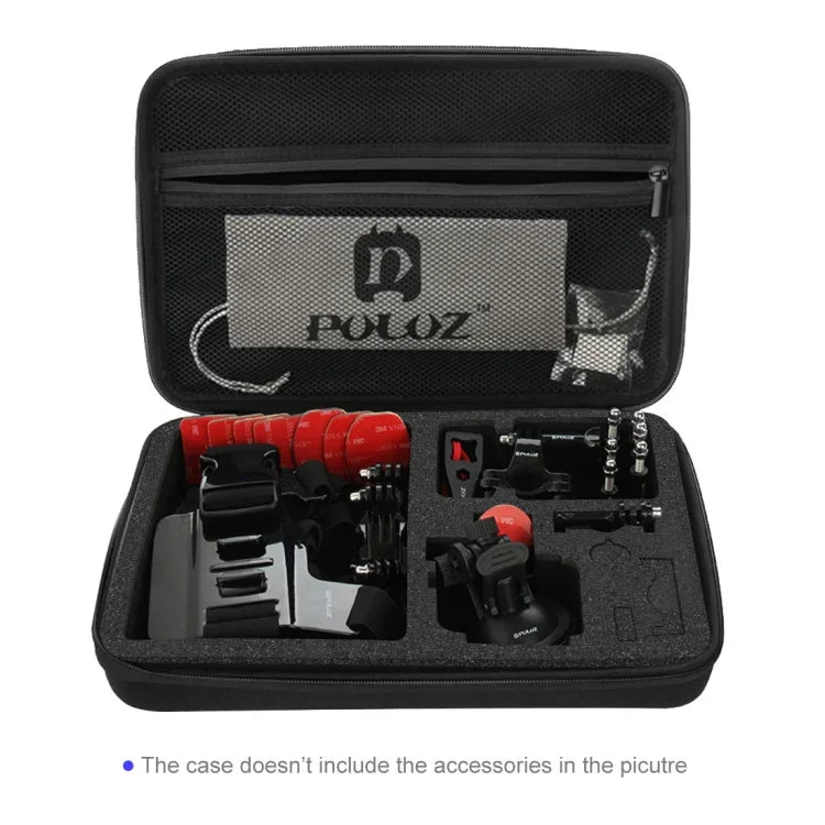Estojo Impermeável de Transporte e Viagem PULUZ para Acessórios de GoPro, Insta360, DJI e Outras Câmaras de Ação, Tamanho Grande: 32cm x 22cm x 7cm, Para GoPro, Tamanho Grande: 32cm x 22cm x 7cm