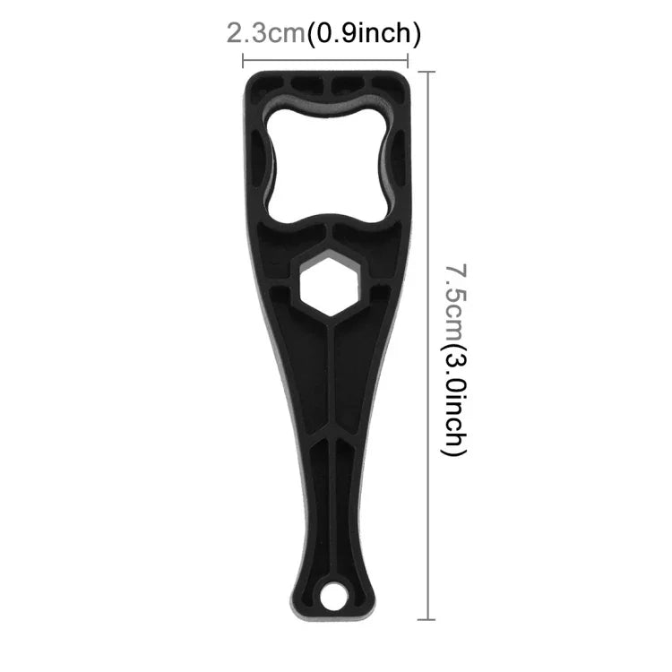 Chave de Parafuso de Plástico com Cordão para GoPro, Insta360, DJI e Outras Câmaras de Ação, Chave (Material PVC) Preta