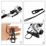 Chave de Parafuso de Plástico com Cordão para GoPro, Insta360, DJI e Outras Câmaras de Ação, Chave (Material PVC) Preta