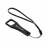 Chave de aperto com tampa de parafuso em liga de alumínio CNC PULUZ para GoPro Hero11 Black / HERO10 Black / HERO9 Black / HERO8 Black / HERO7 /6 /5 /5 Session /4 Session /4 /3+ /3 /2 /1, Xiaoyi e outras câmaras de ação, Chave (Material de alumínio) Azul