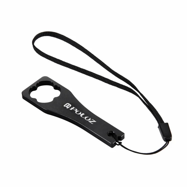 Chave de aperto com tampa de parafuso em liga de alumínio CNC PULUZ para GoPro Hero11 Black / HERO10 Black / HERO9 Black / HERO8 Black / HERO7 /6 /5 /5 Session /4 Session /4 /3+ /3 /2 /1, Xiaoyi e outras câmaras de ação, Chave (Material de alumínio) Azul