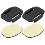 PULUZ 2 Suportes para Superfície Plana + 2 Autocolantes Adesivos para Suporte de Câmara Desportiva PULUZ Jaws Flex Clamp para GoPro, Insta360, DJI e Outras Câmaras de Ação, Pacote de Autocolantes B