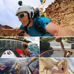 PULUZ 2 Suportes para Superfície Plana + 2 Autocolantes Adesivos para Suporte de Câmara Desportiva PULUZ Jaws Flex Clamp para GoPro, Insta360, DJI e Outras Câmaras de Ação, Pacote de Autocolantes B