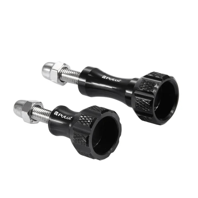 Conjunto de parafuso, porca e botão de polegar em alumínio CNC PULUZ para GoPro, Insta360, DJI e outras câmaras de ação, 2 parafusos pretos (alumínio), 2 parafusos dourados (alumínio), 2 parafusos azuis (alumínio), 2 parafusos vermelhos (alumínio)