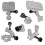Conjunto de parafuso, porca e botão de polegar em alumínio CNC PULUZ para GoPro, Insta360, DJI e outras câmaras de ação, 2 parafusos pretos (alumínio), 2 parafusos dourados (alumínio), 2 parafusos azuis (alumínio), 2 parafusos vermelhos (alumínio)