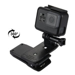 Suporte de Montagem Rápida Giratório a 360 Graus para Mochila e Chapéu PULUZ para GoPro, Insta360, DJI e Outras Câmaras de Ação, Suporte para Chapéu