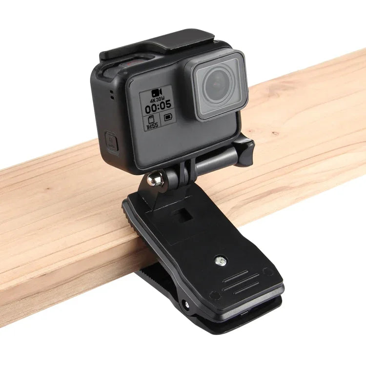 Suporte de Montagem Rápida Giratório a 360 Graus para Mochila e Chapéu PULUZ para GoPro, Insta360, DJI e Outras Câmaras de Ação, Suporte para Chapéu