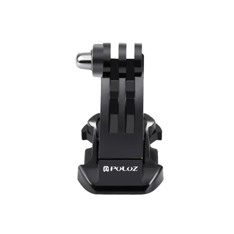Suporte de Gancho em J para Superfície Vertical Preto PULUZ para Câmaras de Desporto de Ação PULUZ, Suporte de Fixação Flexível para GoPro, Insta360, DJI e Outras Câmaras de Ação, Suporte de Gancho em J