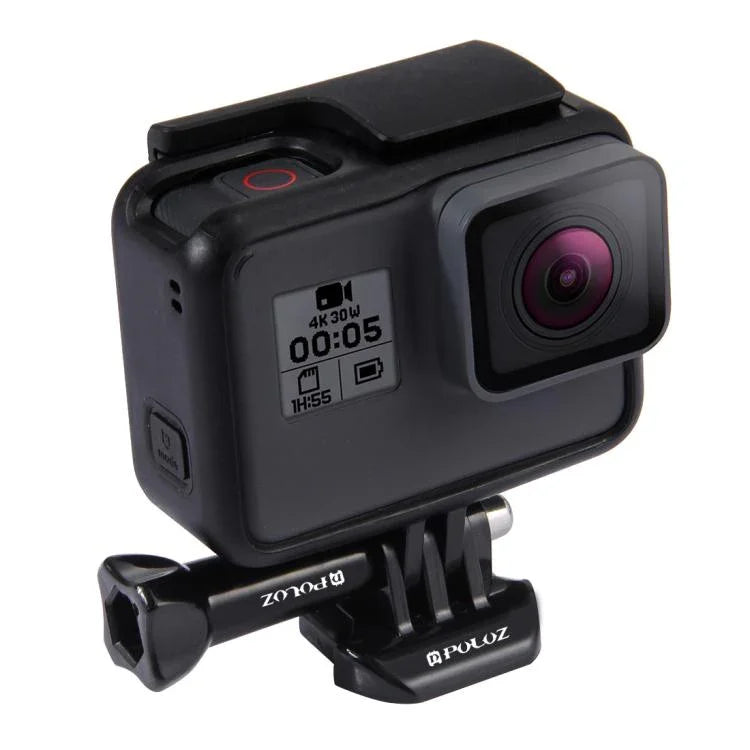 Fivela de Libertação Rápida para Superfície Horizontal PULUZ para Câmaras de Desporto de Ação PULUZ, Suporte de Garra Flexível para GoPro, Insta360, DJI e Outras Câmaras de Ação, Fivela de Libertação Rápida