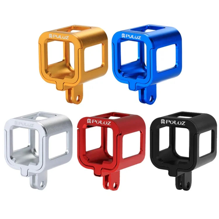Gaiola Protetora em Liga de Alumínio CNC PULUZ com Estrutura de Seguro para GoPro HERO5 Session /HERO4 Session /HERO Session, Para HERO4 Session com Estrutura, Para HERO5 Session com Estrutura, Para HERO5 Session