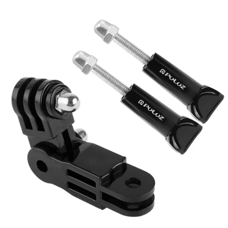 Braço Pivotante Ajustável 3-Vias PULUZ com 2 Parafusos Longos para Suportes Flexíveis Jaws para Câmaras de Ação PULUZ, GoPro, Insta360, DJI e Outras Câmaras de Ação, Braço Pivotante 3-Vias + 2 Parafusos Longos