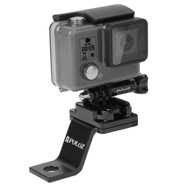 Suporte Fixo Metálico para Motociclo PULUZ para GoPro, Insta360, DJI e Outras Câmaras de Ação, Suporte Fixo 1 (Preto), Suporte Fixo 1 (Prateado), Suporte Fixo 1 (Vermelho), Suporte Fixo 1 (Azul), Suporte Fixo 1 (Dourado)