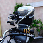 Suporte Fixo Metálico para Motociclo PULUZ para GoPro, Insta360, DJI e Outras Câmaras de Ação, Suporte Fixo 1 (Preto), Suporte Fixo 1 (Prateado), Suporte Fixo 1 (Vermelho), Suporte Fixo 1 (Azul), Suporte Fixo 1 (Dourado)