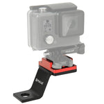 Suporte Fixo Metálico para Motociclo PULUZ para GoPro, Insta360, DJI e Outras Câmaras de Ação, Suporte Fixo 1 (Preto), Suporte Fixo 1 (Prateado), Suporte Fixo 1 (Vermelho), Suporte Fixo 1 (Azul), Suporte Fixo 1 (Dourado)