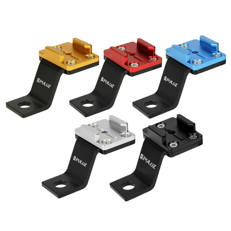 Suporte Fixo Metálico para Motociclo PULUZ para GoPro, Insta360, DJI e Outras Câmaras de Ação, Suporte Fixo 1 (Preto), Suporte Fixo 1 (Prateado), Suporte Fixo 1 (Vermelho), Suporte Fixo 1 (Azul), Suporte Fixo 1 (Dourado)