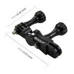 Suporte de Junta Esférica em Alumínio CNC PULUZ com 2 Parafusos Longos para GoPro, Insta360, DJI e Outras Câmaras de Ação, Stock CN