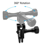 Suporte de Junta Esférica em Alumínio CNC PULUZ com 2 Parafusos Longos para GoPro, Insta360, DJI e Outras Câmaras de Ação, Stock CN