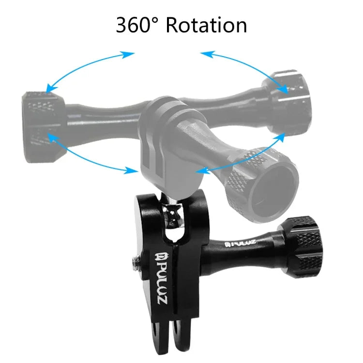 Suporte de Junta Esférica em Alumínio CNC PULUZ com 2 Parafusos Longos para GoPro, Insta360, DJI e Outras Câmaras de Ação, Stock CN