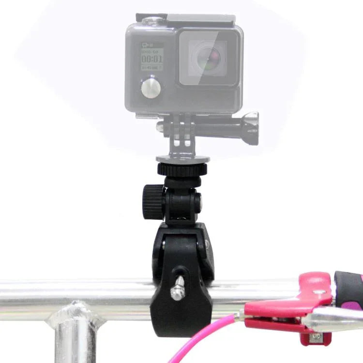 Suporte para Guiador de Motociclo/Bicicleta PULUZ com Montagem para Tripé e Parafuso para GoPro, Insta360, DJI e Outras Câmaras de Ação, Suporte Alargado