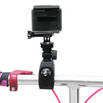 Suporte para Guiador de Motociclo/Bicicleta PULUZ com Montagem para Tripé e Parafuso para GoPro, Insta360, DJI e Outras Câmaras de Ação, Suporte Alargado