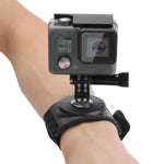 PULUZ Correias para Mão, Pulso, Braço e Perna 3 em 1 com Montagem Rotativa de 360 Graus para GoPro, Insta360, DJI e Outras Câmaras de Ação, Correia para Braço e Perna