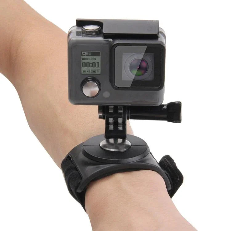 PULUZ Correias para Mão, Pulso, Braço e Perna 3 em 1 com Montagem Rotativa de 360 Graus para GoPro, Insta360, DJI e Outras Câmaras de Ação, Correia para Braço e Perna