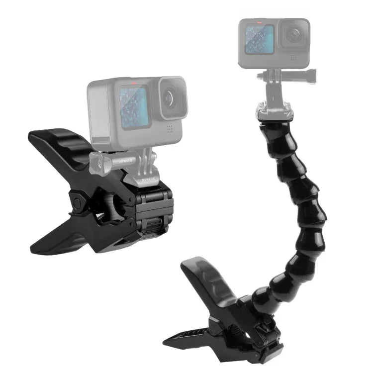 Suporte de Fixação Flexível PULUZ para Câmaras de Ação GoPro, Insta360, DJI e Outras, Suporte Jaws