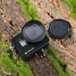 Gaiola Protetora em Liga de Alumínio CNC PULUZ com Estrutura de Segurança e Lente UV 52mm para GoPro HERO(2018) /7 Black /6 /5, Para Estrutura Pull HERO6 /5, Para Estrutura Pull HERO5