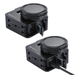 Gaiola Protetora em Liga de Alumínio CNC PULUZ com Estrutura de Segurança e Lente UV 52mm para GoPro HERO(2018) /7 Black /6 /5, Para Estrutura Pull HERO6 /5, Para Estrutura Pull HERO5