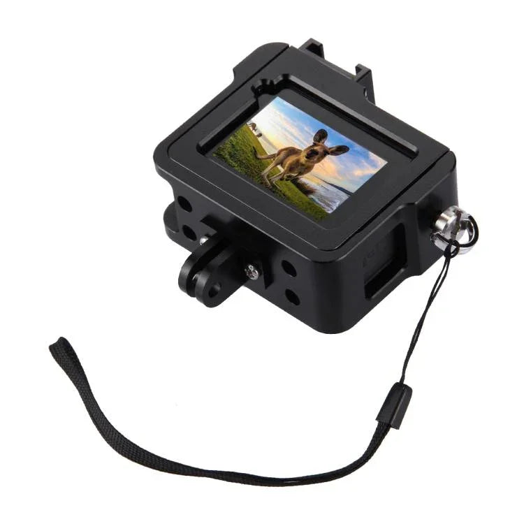 Gaiola Protetora em Liga de Alumínio CNC PULUZ com Estrutura de Segurança e Lente UV 52mm para GoPro HERO(2018) /7 Black /6 /5, Para Estrutura Pull HERO6 /5, Para Estrutura Pull HERO5