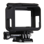 PULUZ ABS Plastic Housing Shell Frame Mount Protective Case Cage with Pedestal and Long Screw for GoPro HERO(2018) /7 Black /6 /5, For GoPro HERO6 /5