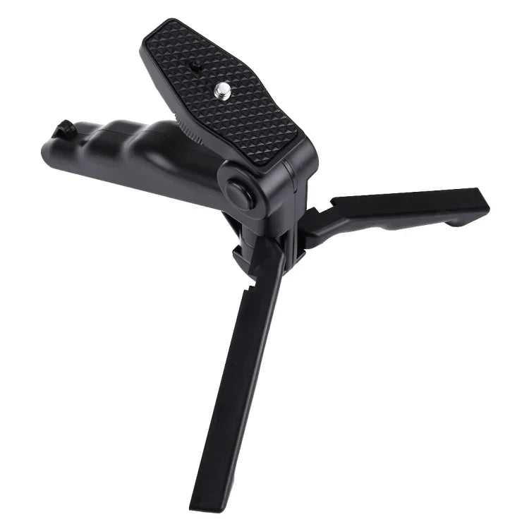Suporte de Tripé Dobrável PULUZ com Adaptador e Parafusos para GoPro, Insta360, DJI e Outras Câmaras de Ação, Carga Máx: 2kg