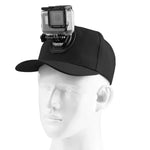 Boné de Basebol PULUZ com Suporte de Fivela em J e Parafuso para GoPro, DJI OSMO Action e Outras Câmaras de Ação, Boné de Basebol Preto, Boné de Basebol Vermelho, Boné de Basebol Azul Escuro