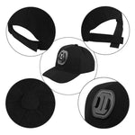 Boné de Basebol PULUZ com Suporte de Fivela em J e Parafuso para GoPro, DJI OSMO Action e Outras Câmaras de Ação, Boné de Basebol Preto, Boné de Basebol Vermelho, Boné de Basebol Azul Escuro