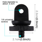 Adaptador de Montagem para Tripé com Parafuso de 1/4 polegada PULUZ para GoPro, Insta360, DJI e Outras Câmaras de Ação, Orifício de Parafuso de 3,9mm, Diâmetro 2,2cm, Adaptador de Montagem para Tripé de 2,2cm