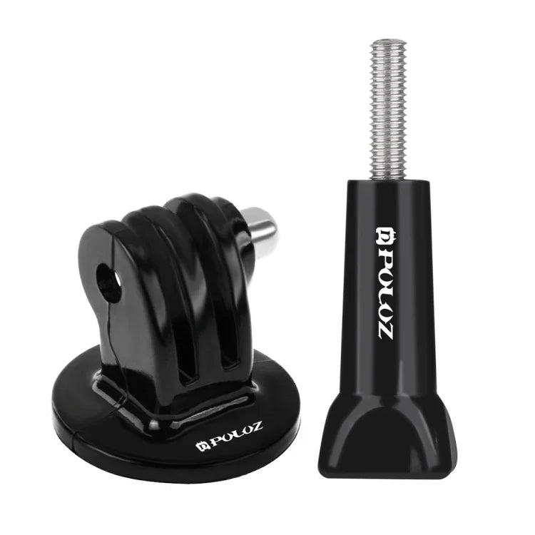 Adaptador de Montagem para Tripé PULUZ com Parafuso Longo para GoPro, Insta360, DJI e Outras Câmaras de Ação, Adaptador para Tripé + Parafuso