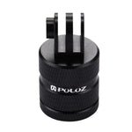 Adaptador CNC para Montagem em Tripé com Orifício de Parafuso de 1/4 polegada PULUZ para GoPro, Insta360, DJI e Outras Câmaras de Ação, Tamanho Longo de 1/4 polegada